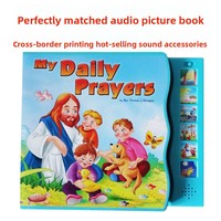 Module sonore en plastique à 6 boutons pour livres illustrés, boîte vocale à 6 touches en forme de vague activée par la pression