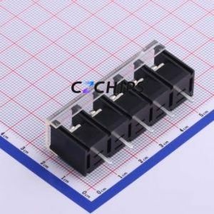 KF58C-10.0-5P Barrier Terminal Block Through hole Component (THT),P=10mm Connector With Cover Plate 10mm 1x5P Straight Pin - Product Image 2