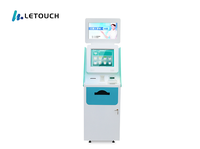 à commande automatique pour PC à écran tactile debout de 32 pouces, Kiosque interactif d'imprimante Android POS en libre-service