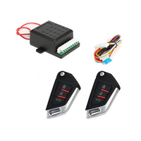 Système de verrouillage centralisé sans clé universel 12V pour voiture avec télécommande à clé pliable OLIVER, fonction d'ouverture du coffre
