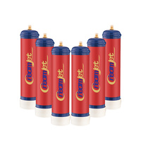 Fournisseur en gros d'outils de pâtisserie avec logo personnalisé, bouteille de gaz pour crème fouettée en acier au carbone, cylindre de gaz CO2/N2 pour crème