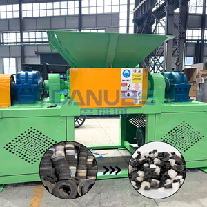 Car Tire Shredder / <b>Tyre</b> Bumper Shredder / Car Tire Grinder Crusher <b>Machine</b> Recycling Line - Product Image 1