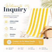 Turkish Cotton Quick-Dry Beach Towel for Kids-Custom Logo Solid Color Luxury