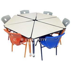 Trường Học Hiện Đại Bàn Và Ghế Trẻ Em Đồ Nội Thất Bộ, Trẻ Em Học Bàn Và Ghế Đặt, Gỗ Trẻ Em Bảng Trong Đồ Nội Thất Trường Học - Product Image 4