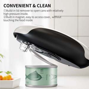 Ouvre-boîte électrique portable à faible bruit, rechargeable, alimenté par batterie, ouvre-boîte manuel pour la cuisine domestique - Product Image 2