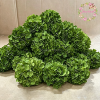 Hydrangea artificielle blanche en soie à tige unique de 21 cm, best-seller, fleur d'hortensia pas chère pour l'arrangement floral de table de mariage