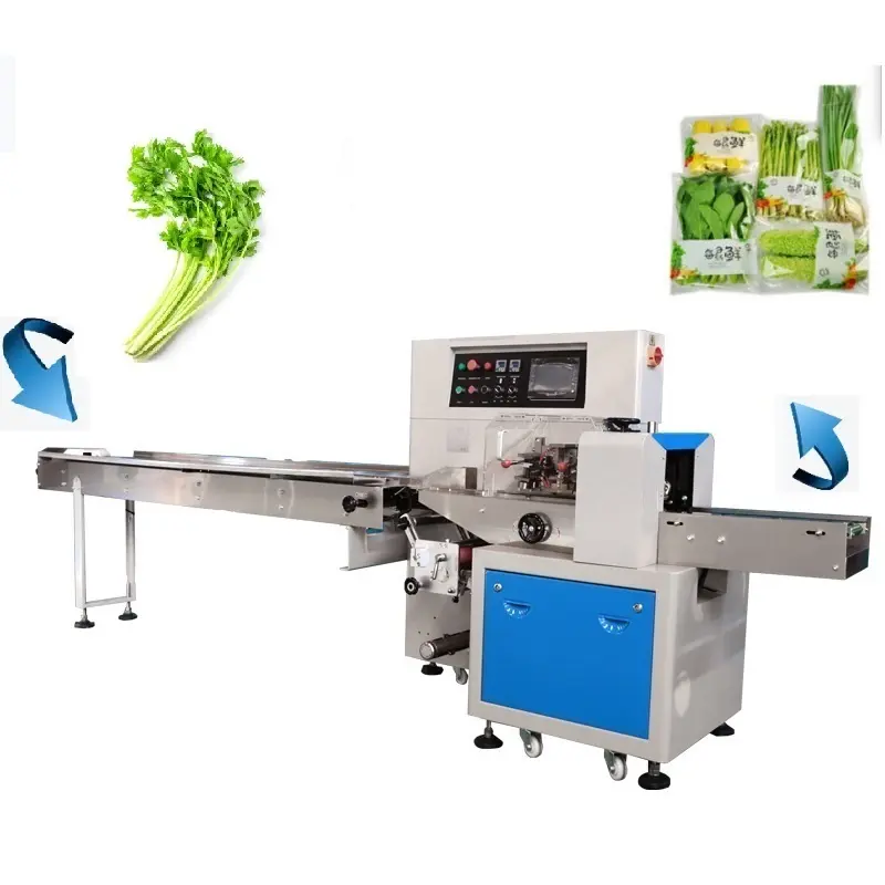 Automatic Servo Packing Machine Vegetables Fruit Multi-function Packaging Machine Pillow Roll Packing Machine