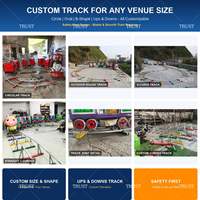 Train de divertissement personnalisé avec configuration multi-vagons et remorques passagers pour l'atrium des centres commerciaux et les centres de shopping