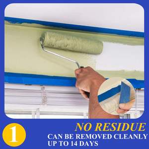 Resistencia Uv 14 días Cinta de papel crepé Cinta adhesiva Sin residuos Coche Automotriz Pintores azules Pintura Cinta adhesiva para pintar - Product Image 2