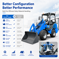 Professioneller Technischer Support Elektrischer Lader 5kW Hydraulikmotor LOGWAY Kompaktes Design Hof- und Bau-Elektrolader