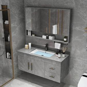 <span class=keywords><strong>Meuble</strong></span>-lavabo flottant personnalisé et élégant <span class=keywords><strong>pour</strong></span> hôtel, <span class=keywords><strong>40</strong></span> pouces, avec quatre tiroirs, comptoir et armoire à motif marbre - Product Image 6