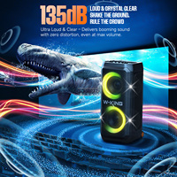 Enceinte portable Bluetooth W-King T12+ 370W de pointe haute puissance avec éclairage LED RGB pour concerts et événements (vente en gros)
