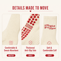 Chaussettes de Pilates antidérapantes pour femmes avec design personnalisé, chaussettes à grip tricotées pour le yoga et le Pilates, chaussettes de sport pour femmes