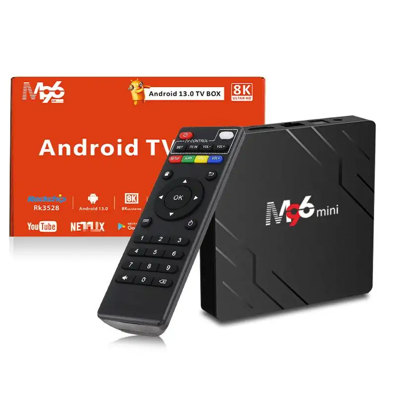 Yado tv box 2023 4 ГБ 32 ГБ M96 USB 2,0 USB 3,0 RK3528 caja android tv box