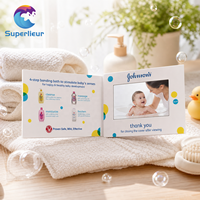 Superlieur A5 7 pouces HD LCD écran vierge noir brochure vidéo numérique pour la publicité carte de voeux livre mariage vidéographie
