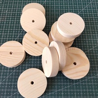 Base ronde en bois avec trou, pièces rondes en bois, disque rond, roue en bois