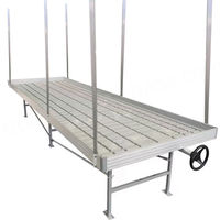 Table de culture mobile sur roulettes en métal, structure en acier, 8-100 pieds, pour serre commerciale, table de culture pour plantes