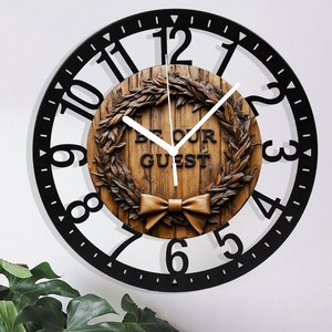 <span class=keywords><strong>Orologio</strong></span> da <span class=keywords><strong>Parete</strong></span> in Ferro Stile Antico da 25cm con Vernice Effetto Invecchiato e Texture Visibile - Product Image 5