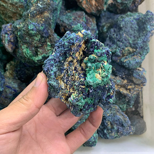 Venta al por mayor duro <span class=keywords><strong>azul</strong></span> <span class=keywords><strong>azurita</strong></span> cristal piedra <span class=keywords><strong>azurita</strong></span> y malaquita de minerales, para la decoración de la casa - Product Image 6