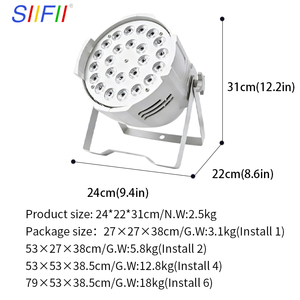 Venta al por Mayor de Fábrica: Luz PAR LED RGBW de 200W para Escenarios, Bares, Iglesias, KTV y Salones de Eventos - Product Image 3
