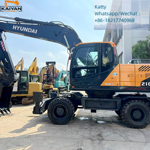 Excavatrices sur pneus d'occasion HYUNDAI R210LC-9S de haute qualité, origine Corée, R210W-9S, 21 tonnes, machine de construction d'occasion - Product Image 6