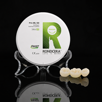 Bloc de zircone multicouche Rondcera à dégradé de diamètre 95 mm 98 mm, 800 MPa-1350 MPa pour le découpage de haute précision
