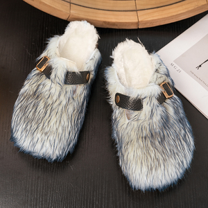 Nouvelles pantoufles en peluche femmes dame pantoufle pour 2025 marque de mode USA Design moelleux sabots pour filles 36-45 vendeurs de chaussures d'hiver plates - Product Image 2