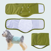 Couche physiologique lavable pour animaux de compagnie avec coussinets de pipi pour chiens mâles de remplacement réutilisables
