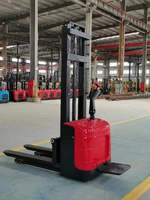 Nouveau chariot élévateur électrique RUMLIFT 2 tonnes, chariot élévateur à fourches sur pied, hauteur de levage 1600-3000 mm, batterie 24V pour usine de fabrication