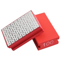 Vente d'usine de tampons éponge de polissage en mousse diamantée galvanisée pour bloc de ponçage pour carreaux de verre en béton