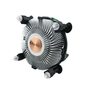 适用于Lga775 Lga 1155 1156 1150 4pin台式电脑Pc铝制Cpu散热器便宜的冷却器风扇