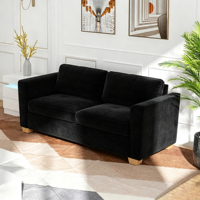 Canapé-lit pliable 2 places multifonctionnel intégré pour salon avec matelas et housse amovible lavable