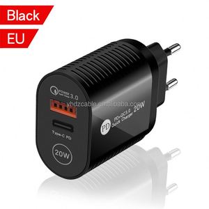 อะแดปเตอร์ชาร์จเร็ว 20W USB-C PD 5V/3A แบบเสียบผนัง พร้อมปลั๊กสำหรับ EU/US/UK ใช้ได้กับ iPhone 17/15/14 ซีรีส์ - Product Image 3