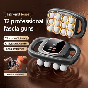 Pistola de Masaje de Color Negro en Oferta, Nuevo Estilo Moderno para Uso Doméstico, Masajeador de Espalda de 12 Cabezales para Aliviar el Dolor Corporal - Product Image 4