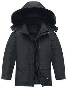Veste parka à capuche amovible de nouvelle conception, parka longue chaude d'hiver personnalisée pour garçons - Product Image 2
