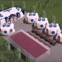 Cabine sphérique préfabriquée modulaire en graphite EPS du Japon, pour maison, villa, complexe hôtelier, hôtel, igloo