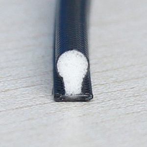 Bande d'étanchéité CUISHI pour portes et fenêtres, coupe-vent, anti-collision, insonorisante, écologique, protection de câbles, noire, en forme de O - Product Image 1