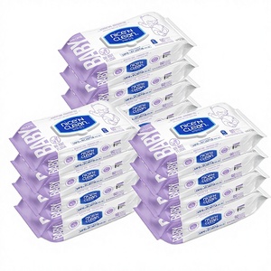 Lingettes pour bébé non tissées à base d'eau 99,9 %, non parfumées, hypoallergéniques, biodégradables, 100 unités, vente en gros, lingettes pour bébé originales - Product Image 1