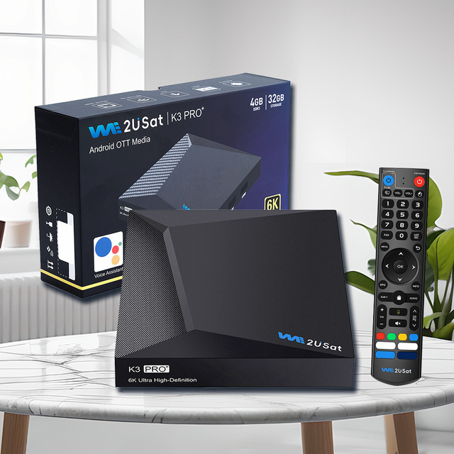 Newest K3 Pro+ 6K H265 smart digital Ott tv box dual wifi set-top box 4gb 32gb BT Voice Remote Android 12 tv box with recording
