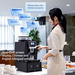 Máquina de Café Comercial Automática Todo en Uno Alfide, Máquina de Espresso de Acero Inoxidable para Uso en Hoteles, Oficinas y Negocios - Product Image 3