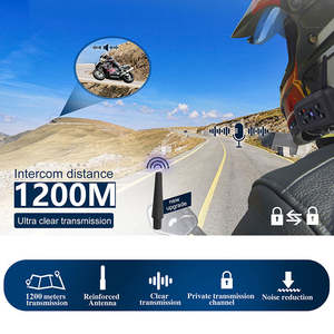 V6Plusプロフェッショナルバイク用トランシーバー通信システムバイクヘルメットトランシーバーBTバイク用ヘッドセット - Product Image 6