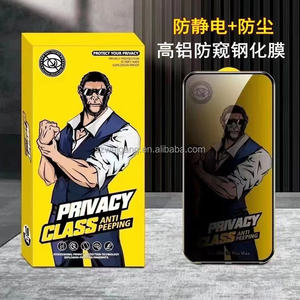 Película templada de pantalla de privacidad GH13 Gorilla, adecuada para Apple 11 12 13 14 <span class=keywords><strong>15</strong></span> 16PROMAX película protectora de pantalla completa antiestática - Product Image 6