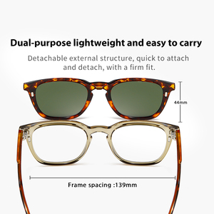 Vente en gros <span class=keywords><strong>de</strong></span> lunettes <span class=keywords><strong>de</strong></span> <span class=keywords><strong>vue</strong></span> légères à prix bas avec montures TR, clips magnétiques pour lunettes <span class=keywords><strong>de</strong></span> soleil avec verres polarisés UV400, fabriquées en Chine - Product Image 2
