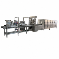 Ligne de production automatique de bonbons gélifiés : Cuve de dépose de gélatine et de pectine, moulage d'ours, refroidissement, séchage, emballage