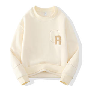 Felpa da <span class=keywords><strong>Uomo</strong></span> alla Moda all'Ingrosso Spessa Sottogiacca con Collo Rotondo e Interno in Pile Double-Face Calda Maglia Top - Product Image 4