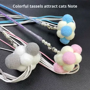 Eco-friendly Durable Polyester and Acrylic Cat Toys Interactive Wand with Sparkle Glitter for Endless Fun and Safe Solo <strong>Play</strong> - Product Image 3