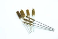 Brosse de nettoyage industrielle spirale en cuivre personnalisable, type fil, avec poignée fixe, marque FUYI, diamètre 1/2, fourniture OEM