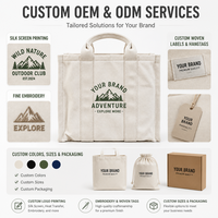 Sac fourre-tout en toile grande capacité, simple et décontracté, bandoulière disponible, personnalisable
