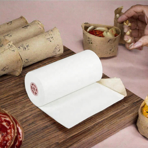 Rollo de Papel Kraft Blanco con Recubrimiento de PE de Grado Alimenticio, Papel Desechable de Doble Cara para Empacar Pan, Chicle y Alimentos - Product Image 3