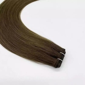 Extensions de cheveux Jasmine Beauty à trame plate pour salon, cheveux humains doublement étirés, 100% Remy vierges, couleur naturelle, vente en gros - Product Image 4